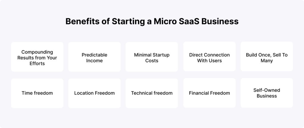 Benefits of Starting a Micro SaaS Business